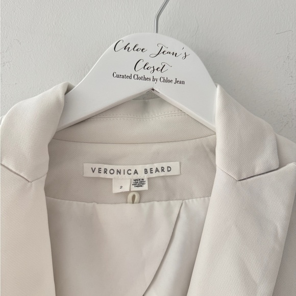 VERONICA BEARD Scuba White Jacket 2 - Picture 7 of 12